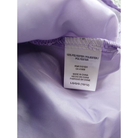 Disney Dress Jack Skellington Girls Large Purple Kids Puff Sleeve Halloween NWT - Picture 7 of 8